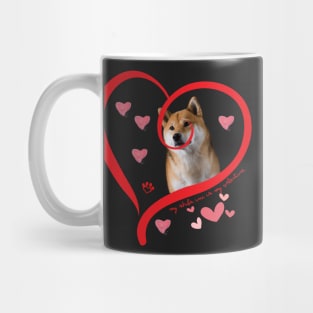 Funny Shiba Inu Dog Valentine Dog Lover Mug